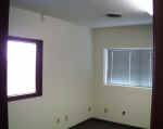 Waiting room with window to installation area.  Will have leather couch, satelite television, and other amenities