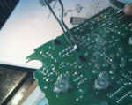 Installing new chip on instrument cluster circuit board