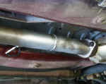Pipe modification made to GReddy exhaust piping
