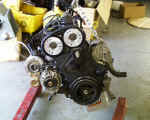 Side view of engine assembled