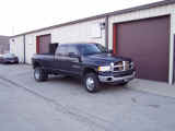 Front quarter view of truck