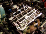Ported and polished cylinder head.  High flow throttle body and higher lift intake camshaft can also be seen