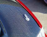 Closeup of Nokya hood pin