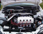 Magnecor KV85 Competition ignition wire set on Honda D16 engine
