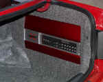 Xplod amp custom mounted in trunk