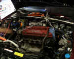 JDM Type S engine being installed into engine bay
