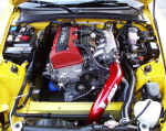 Engine view of Honda S2000