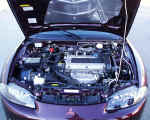 Engine with only a GReddy Airinx added, before intercooler