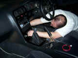 Shawn integrating the GReddy boost controller into the Nissan Skyline electronics