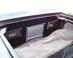 Stereo system in trunk area