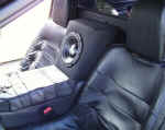 Interior view with subwoofer