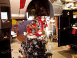 Engine being prepared to be reinstalled