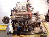 Engine being prepared to be reinstalled