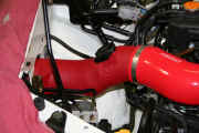APS cold air intake system installed with Perrin "AftaMAF" tube