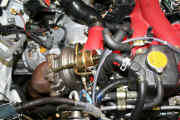 APS SR55 turbocharger installed into STi