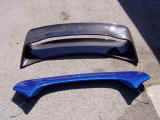 OEM WRX wing compared to ABS Dynamics dual deck carbon fiber wing