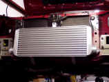 GReddy front mount intercooler mounted to WRX