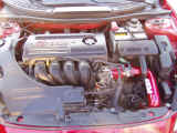 Engine view after installation of AEM cold air intake system
