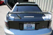RMM carbon fiber covers on RMM wing mounted on ViS Racing Sports carbon fiber rear hatch