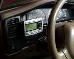 Sirius satelite radio custom installed on left side of steering wheel