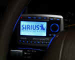 Screen of Sirius satelite radio