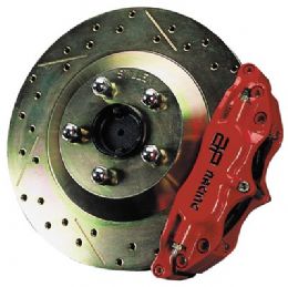 AP solid rotor with red caliper