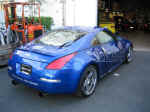 Right rear quarter view of GReddy Project 350Z